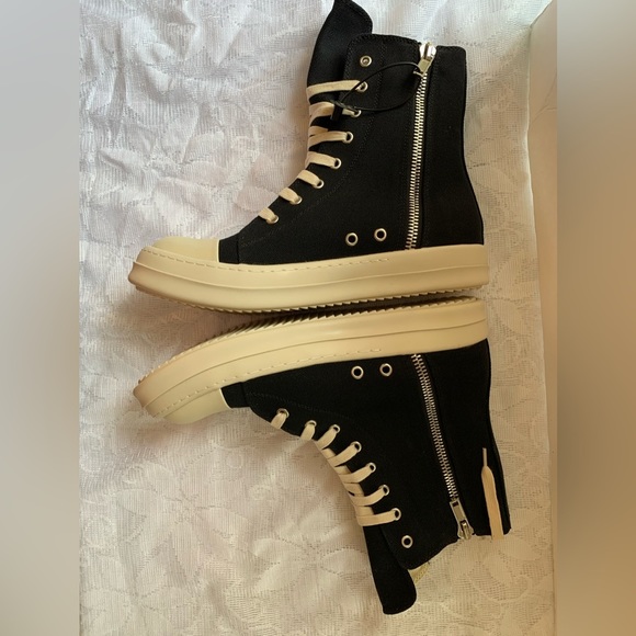 Designer INSPIRED LACEUP HIGHTOP SNEAKERS MENS SIZE 10 US 43 EU😍 - Picture 3 of 6